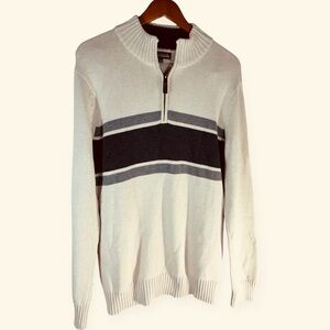 Denver Hayes Classic Fit 100% Cotton Quarter Zip Sweater Men’s Medium knit